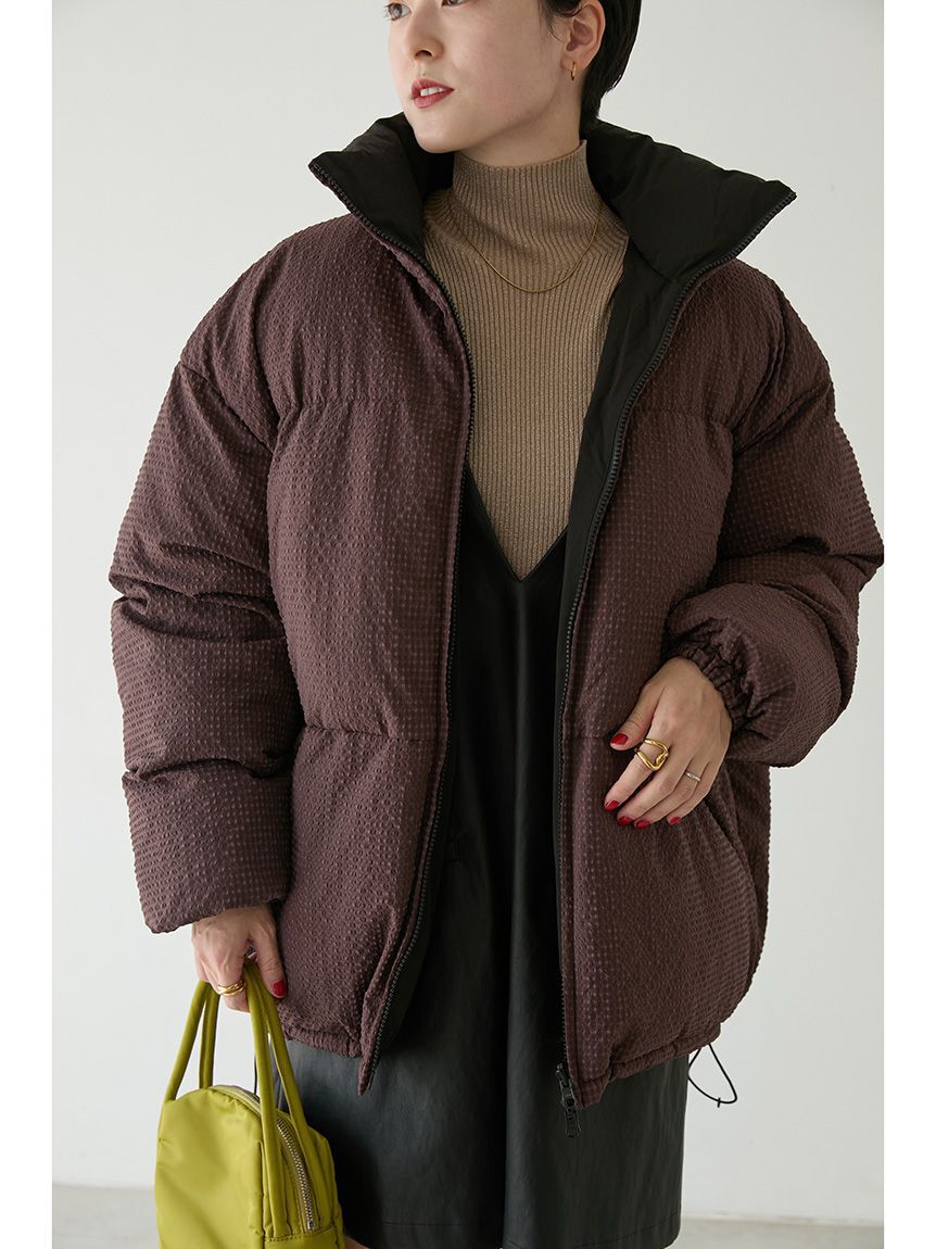 emmi atelier「リバーシブル中わたコート」|ダウン|