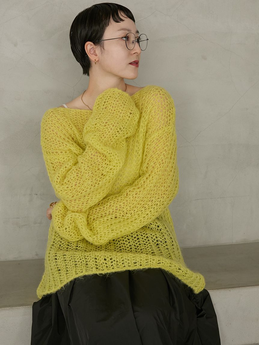 emmi atelier「ルーズモヘアニットトップス」|ニット・セーター|