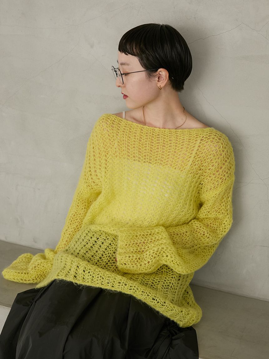 emmi atelier「ルーズモヘアニットトップス」|ニット・セーター|