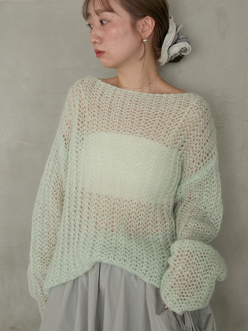 emmi atelier「ルーズモヘアニットトップス」|ニット・セーター|
