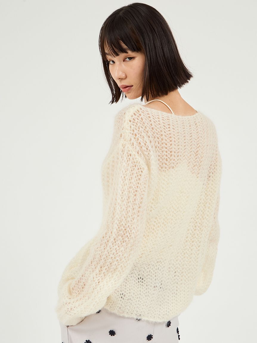 emmi atelier「ルーズモヘアニットトップス」|ニット・セーター|
