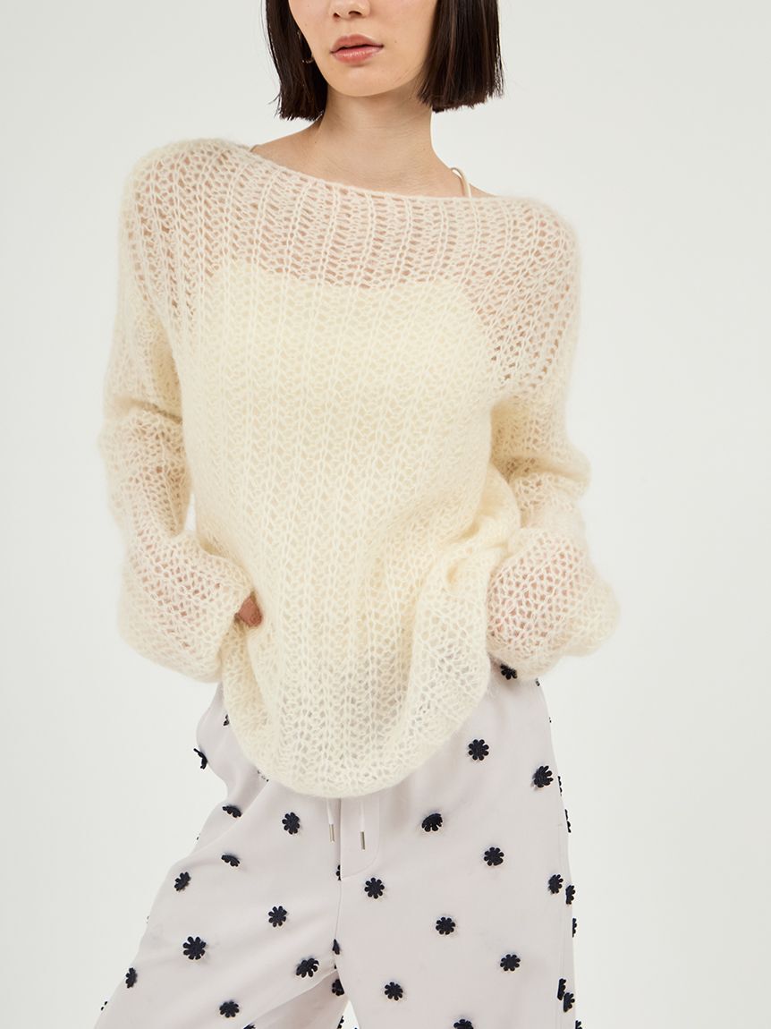 emmi atelier「ルーズモヘアニットトップス」|ニット・セーター|