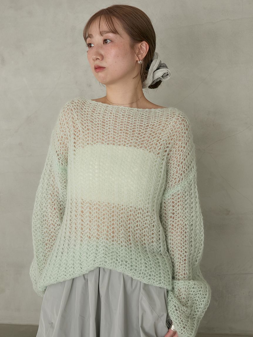 emmi atelier「ルーズモヘアニットトップス」|ニット・セーター|MNT