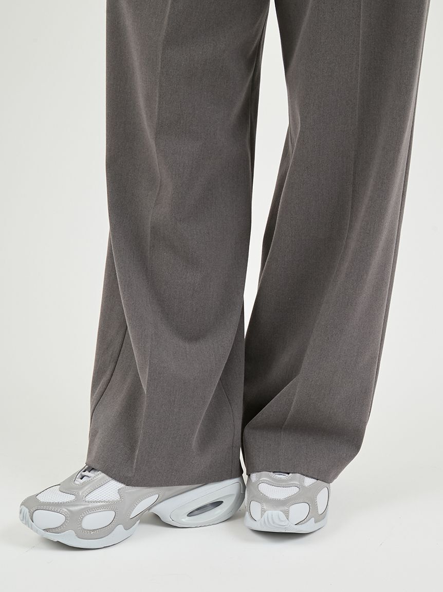 emmi atelier「【セットアップ対応】ワイドレッグタックパンツ」|チノ|