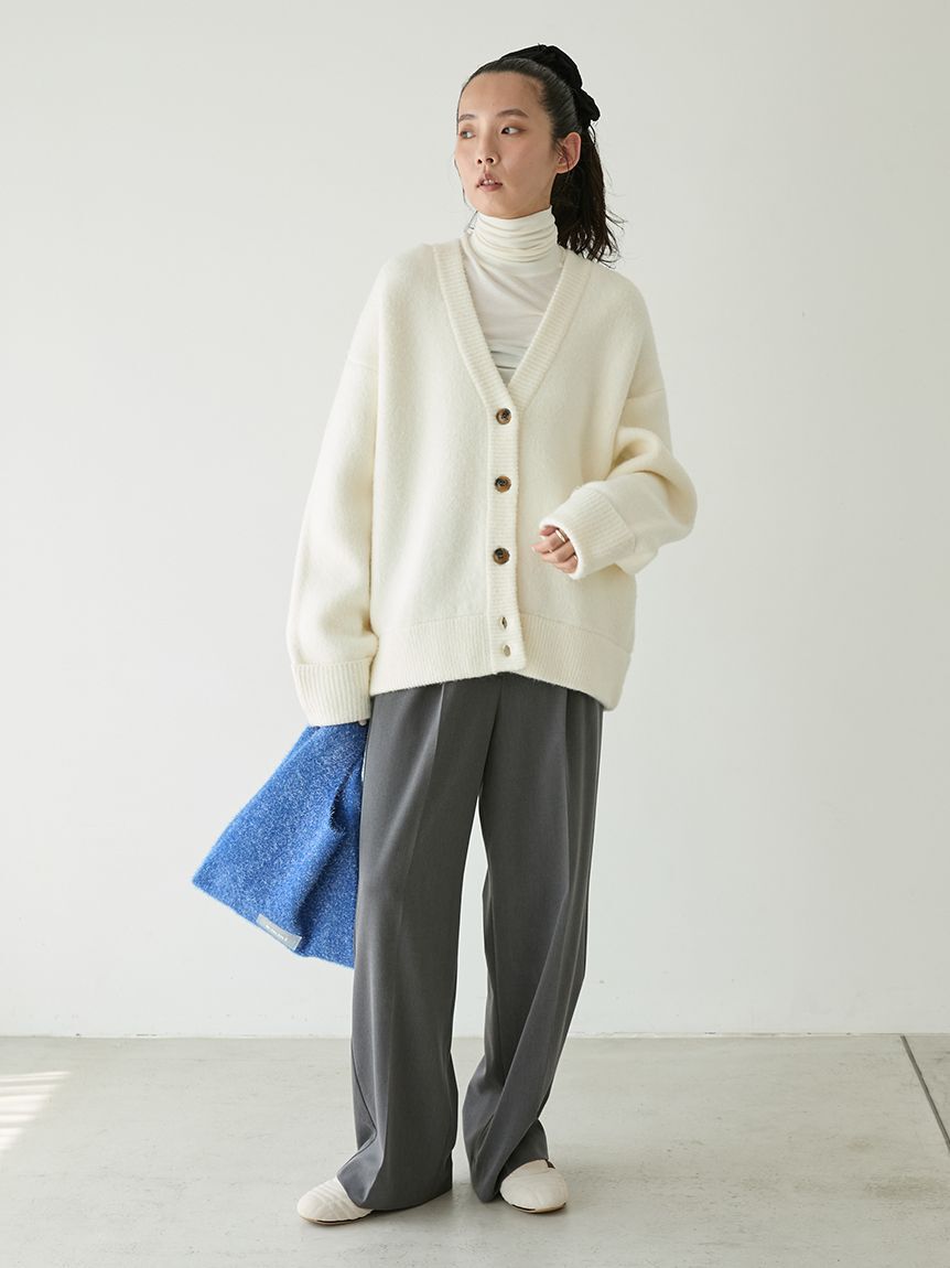 emmi atelier「【セットアップ対応】ワイドレッグタックパンツ」|チノ|