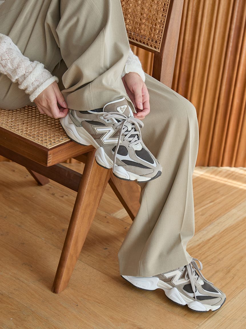 emmi atelier「【セットアップ対応】ワイドレッグタックパンツ」|チノ|