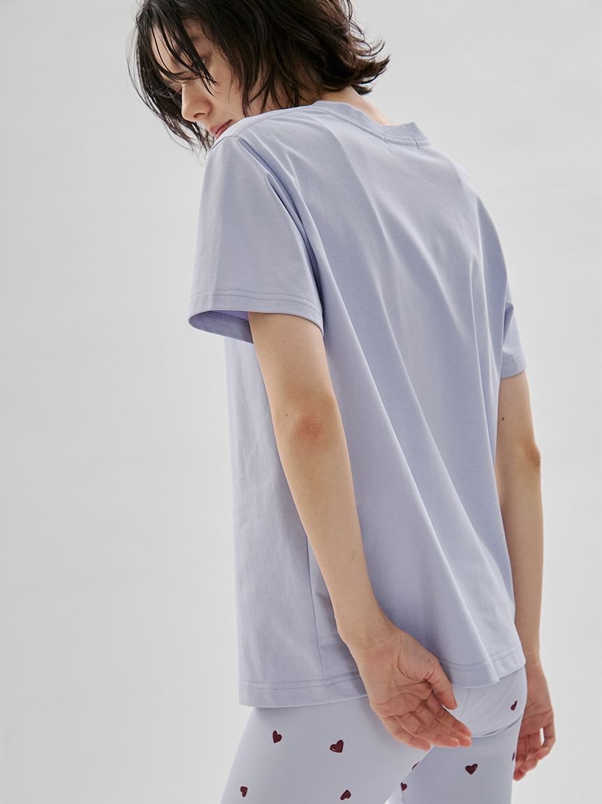 emmi atelier「ペイントemmiロゴTシャツ/UVカット/接触冷感」|Tシャツ・カットソー|