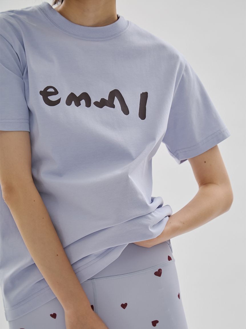 emmi atelier「ペイントemmiロゴTシャツ/UVカット/接触冷感」|Tシャツ・カットソー|LBLU