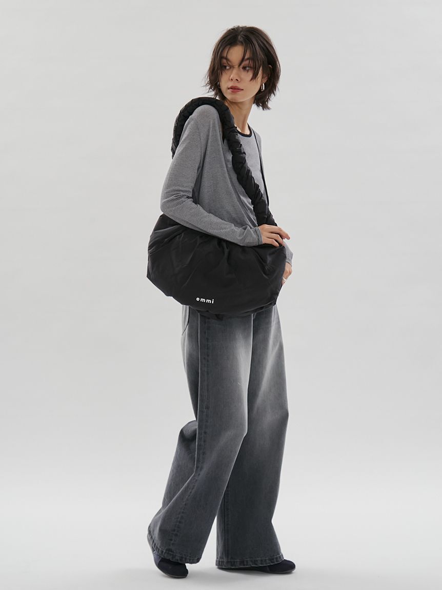 emmi atelier「ギャザーディテールショルダーバッグ/撥水」|ショルダー・メッセンジャー|