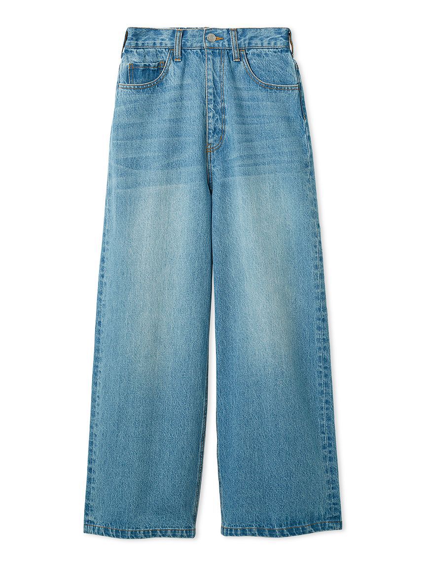 emmi atelier「ウエストゴムルーズデニムパンツ」|デニム|