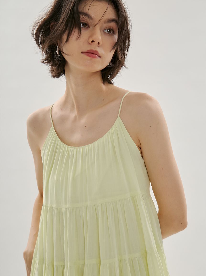 emmi atelier「コットンボリュームティアードワンピース」|ワンピース|