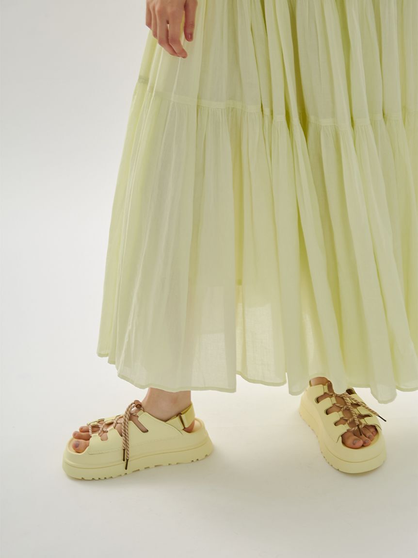 emmi atelier「コットンボリュームティアードワンピース」|ワンピース|