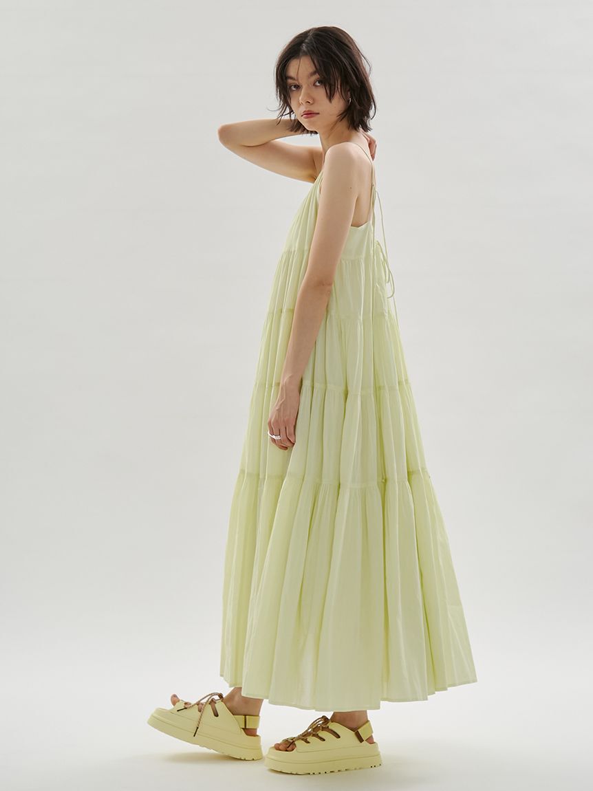 emmi atelier「コットンボリュームティアードワンピース」|ワンピース|