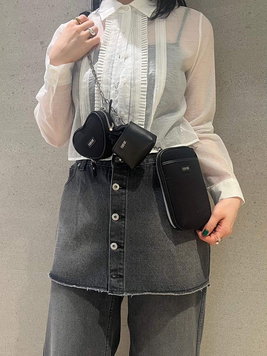 FURFUR「【WEB限定カラー】マテリアルコンビ3SETショルダーバッグ」|ショルダー・メッセンジャー|