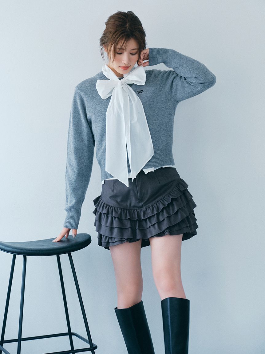 FURFUR「フリルレイヤースウェードショートパンツ」|その他|