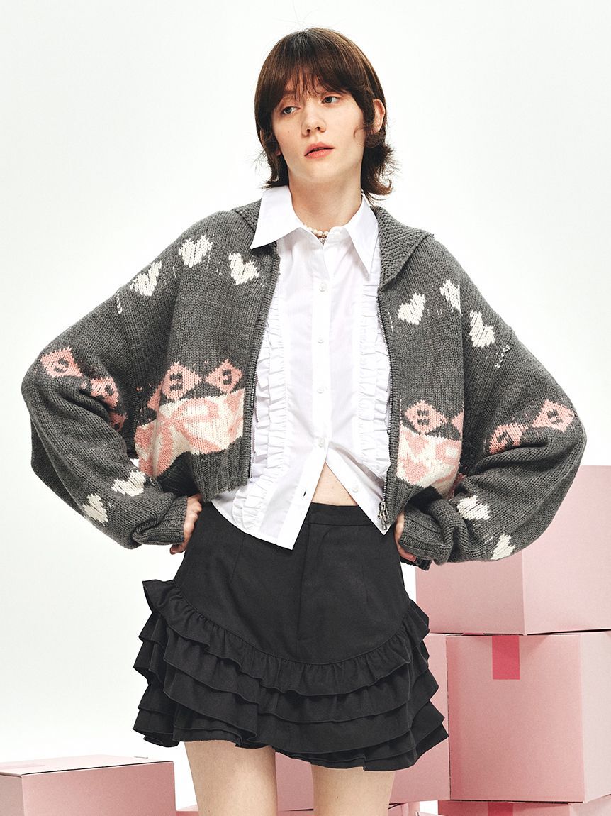 FURFUR「リボンカウチンニットカーディガン」|カーディガン|