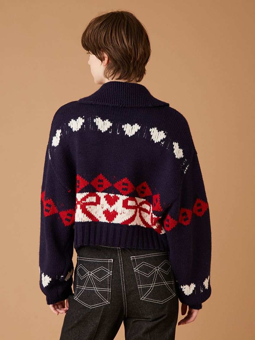 FURFUR「リボンカウチンニットカーディガン」|カーディガン|