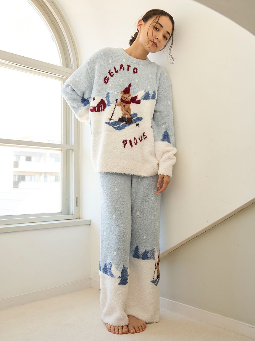 gelato pique「【HOLIDAY】スキーベアジャガードプルオーバー」|ルームウェア|