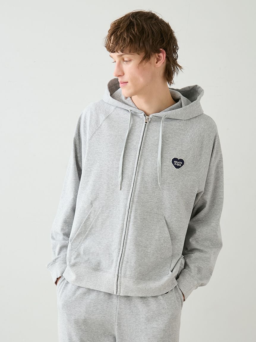 GELATO PIQUE HOMME「【HOMME】裏毛ハートロゴ刺繍パーカ」|パーカー|