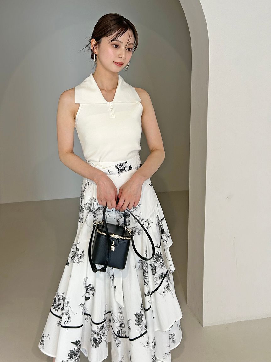 SNIDEL「Sustainable襟付きニットプルオーバー」|ニット・セーター|