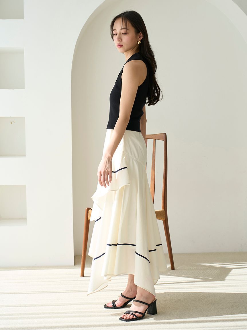 SNIDEL「Sustainable襟付きニットプルオーバー」|ニット・セーター|