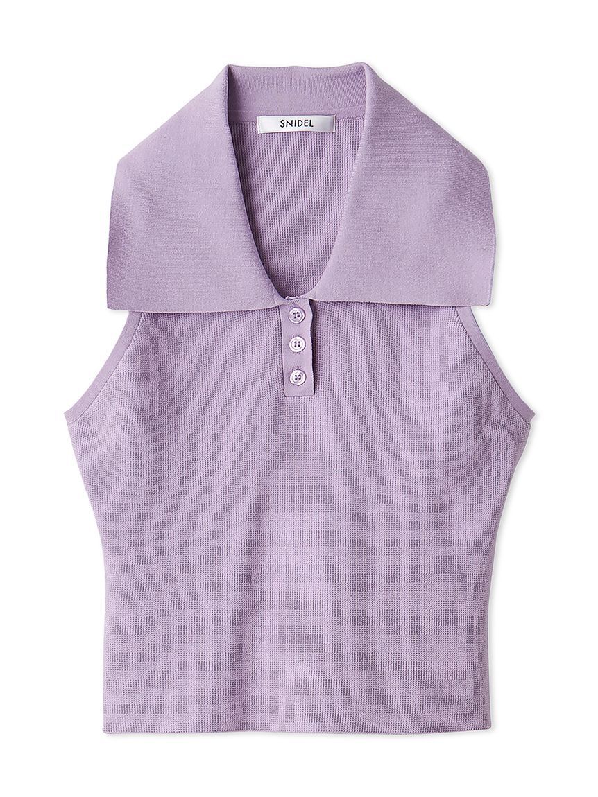 SNIDEL「Sustainable襟付きニットプルオーバー」|ニット・セーター|