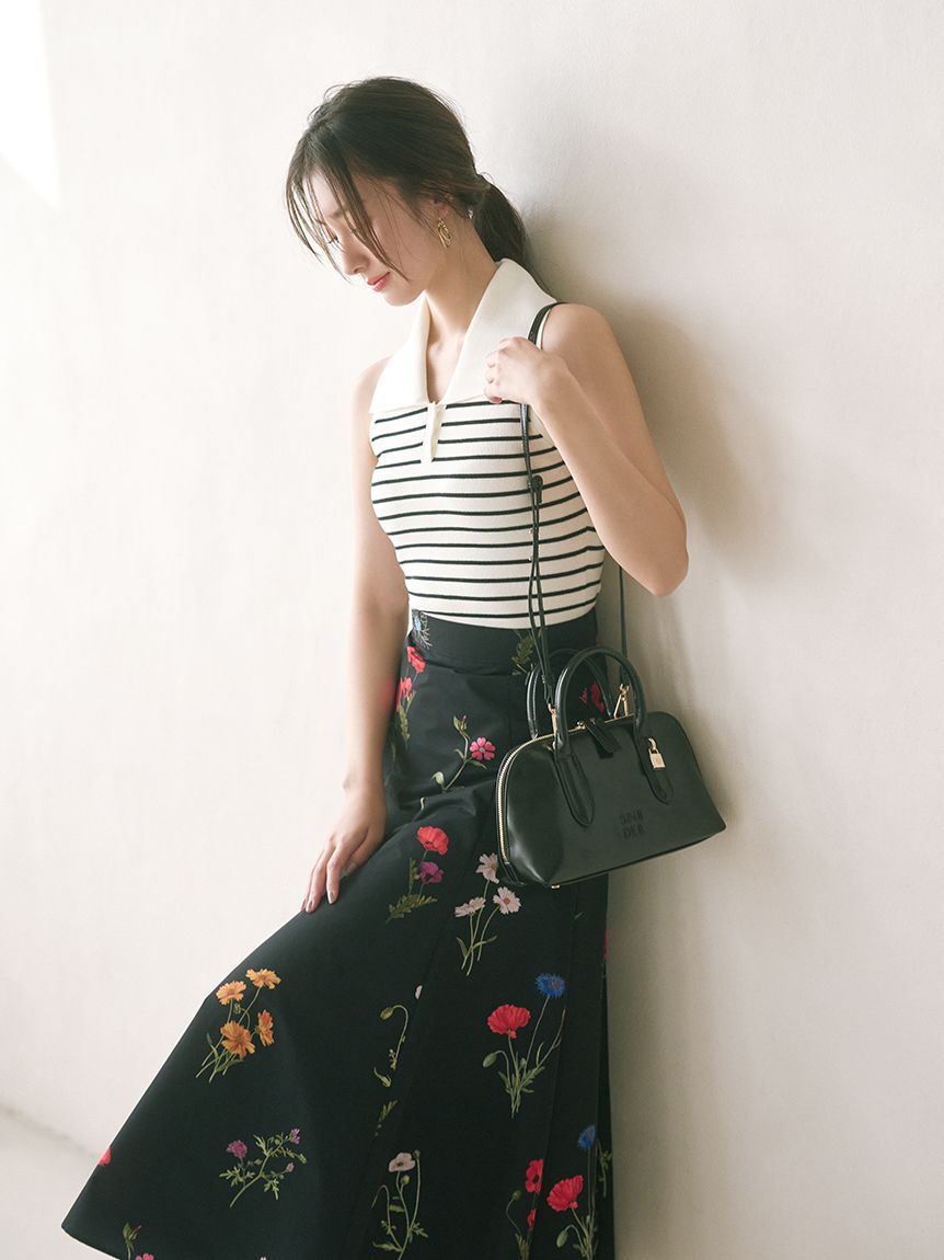 SNIDEL「Sustainable襟付きニットプルオーバー」|ニット・セーター|