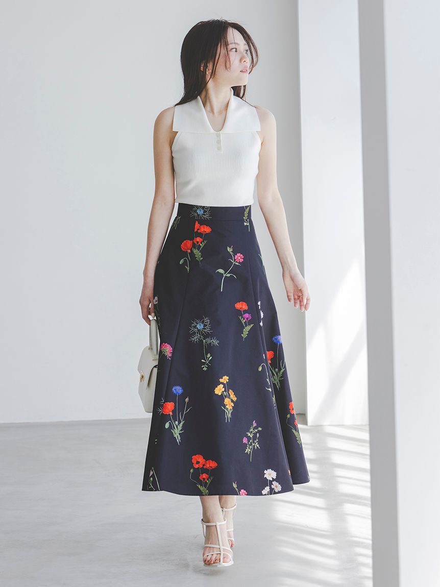 SNIDEL「Sustainable襟付きニットプルオーバー」|ニット・セーター|