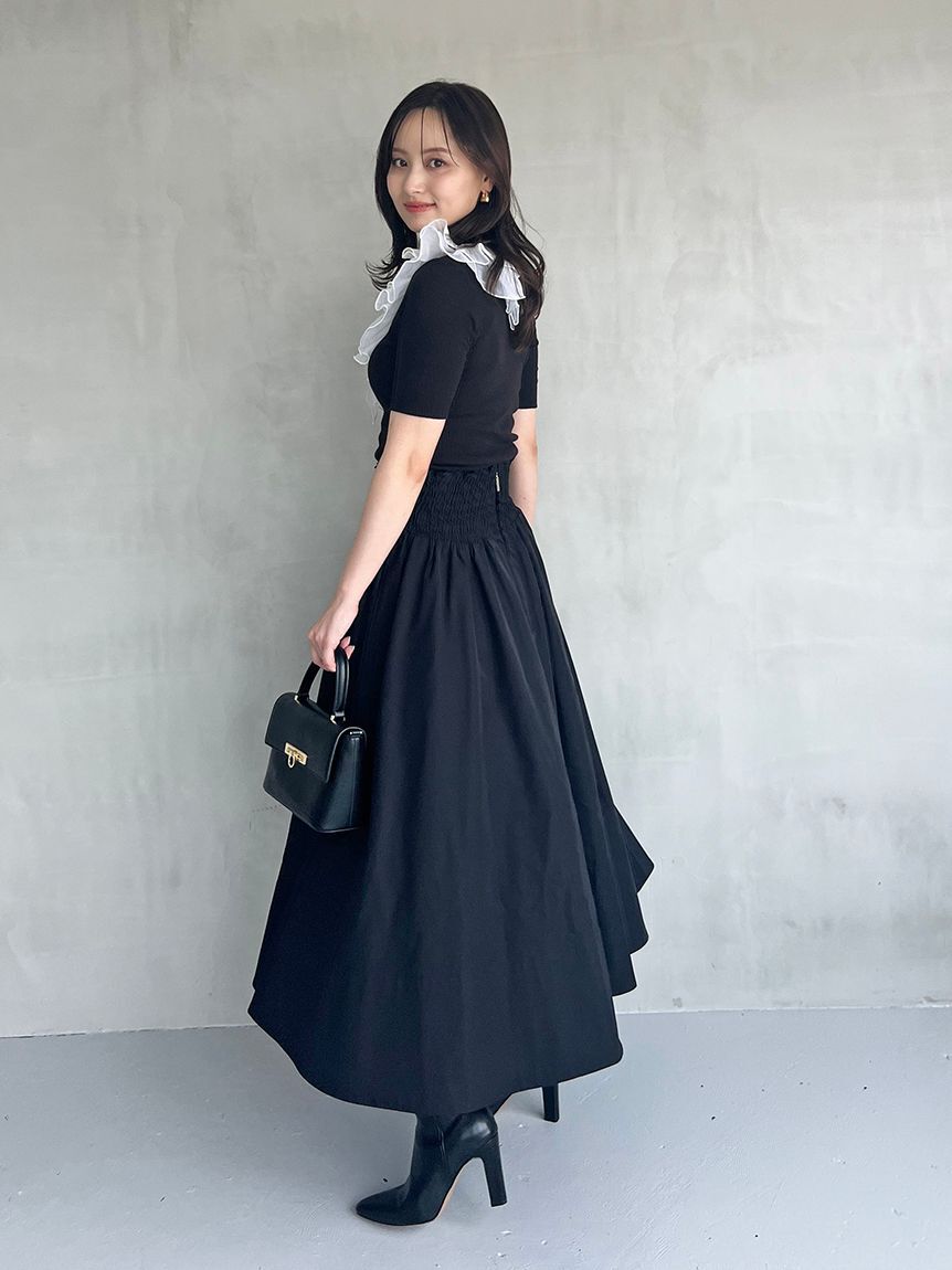 SNIDEL「フロントジップフレアスカート」|スカート|