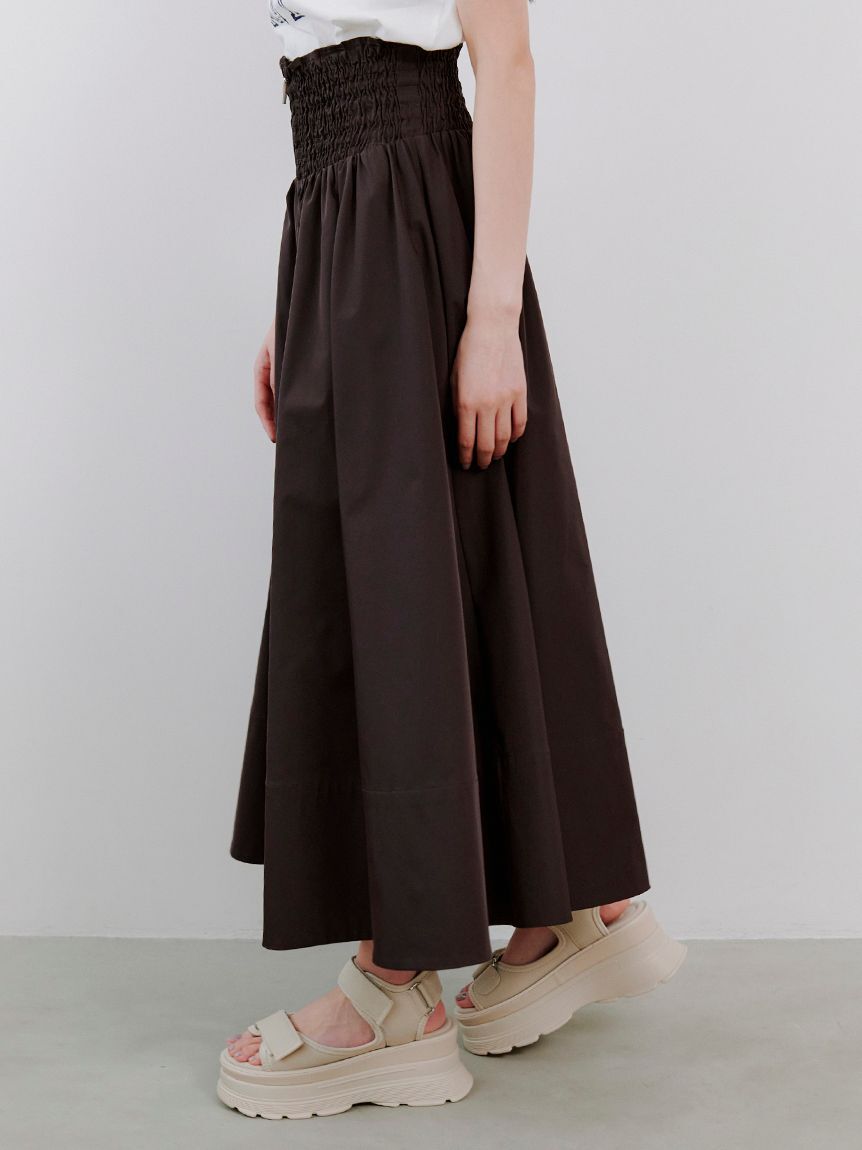 SNIDEL「フロントジップフレアスカート」|スカート|