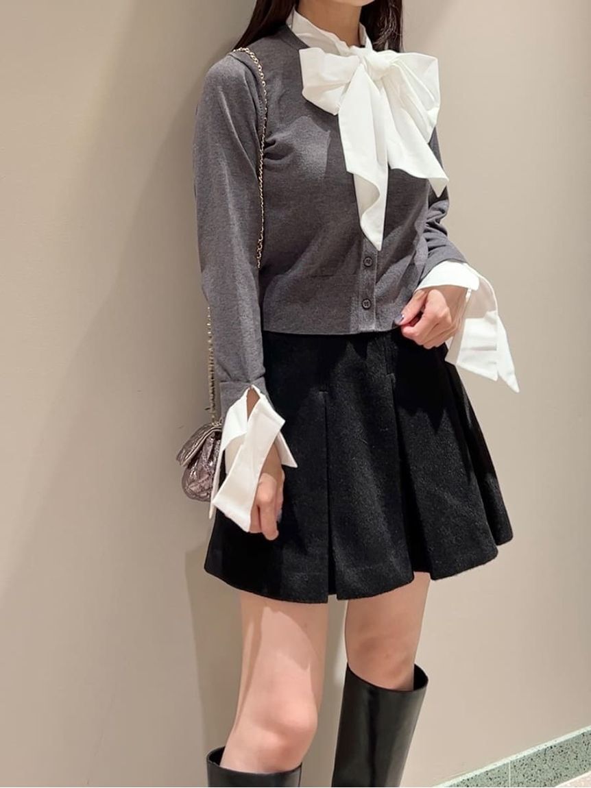 SNIDEL「ウエストリブプリーツミニスカート」|スカート|