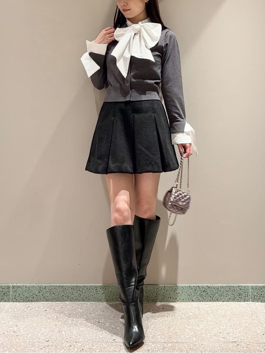 SNIDEL「ウエストリブプリーツミニスカート」|スカート|