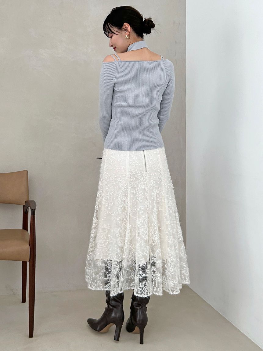 SNIDEL「タイ付きニットプルオーバー」|ニット・セーター|