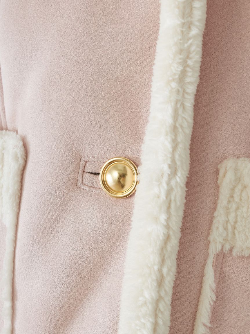 SNIDEL「【WEB限定/ボアコレクション】金ボタンバリエジャケット」|ブルゾン・スタジャン|