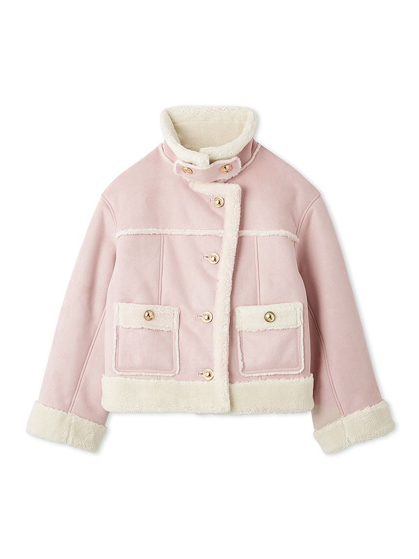 SNIDEL「【WEB限定/ボアコレクション】金ボタンバリエジャケット」|ブルゾン・スタジャン|