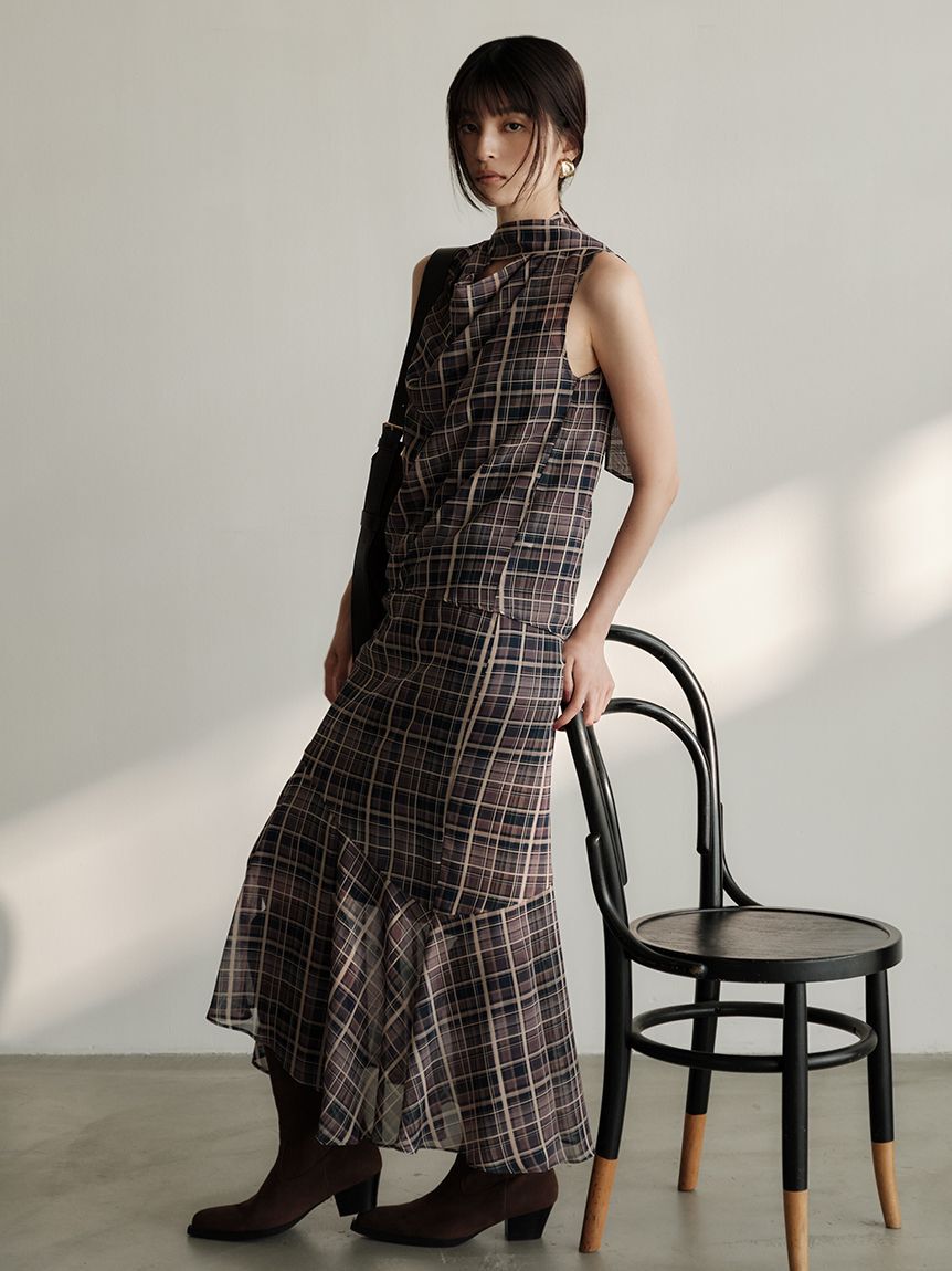 FRAY I.D「アシンメトリーナロースカート」|スカート|