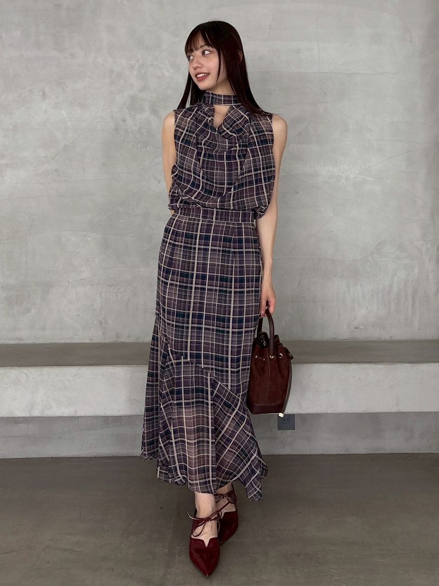 FRAY I.D「アシンメトリーナロースカート」|スカート|