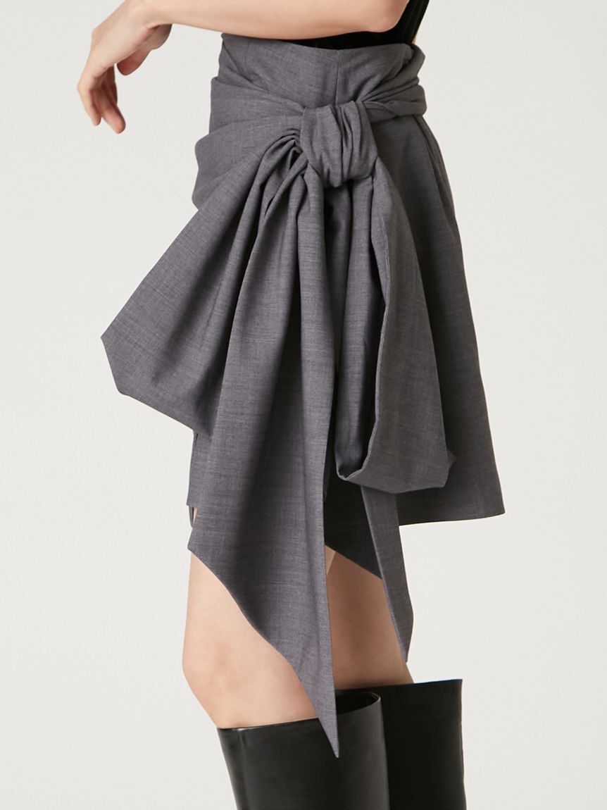 FRAY I.D「ボリュームリボンタフタミニスカート」|スカート|