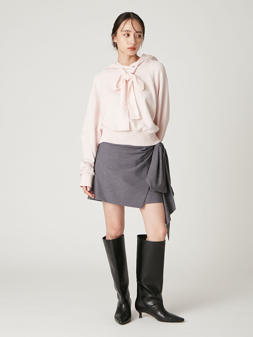 FRAY I.D「ボリュームリボンタフタミニスカート」|スカート|