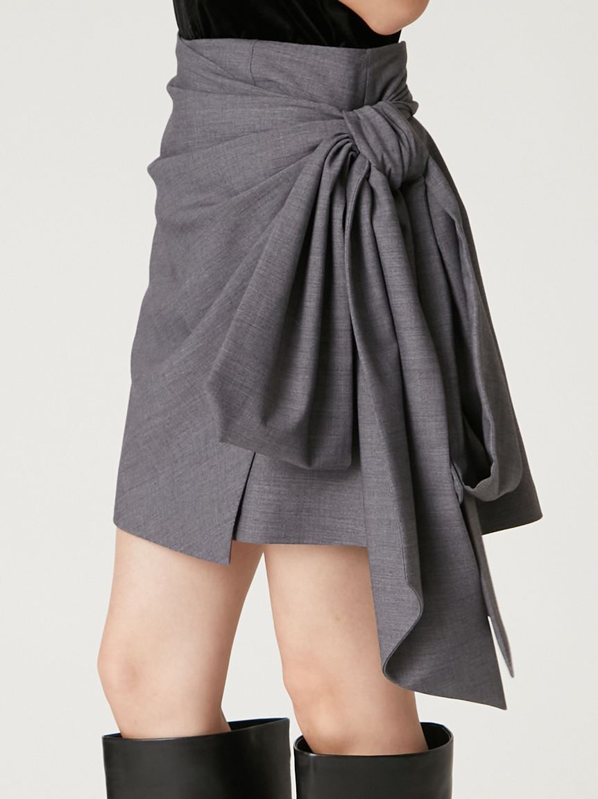 FRAY I.D「ボリュームリボンタフタミニスカート」|スカート|