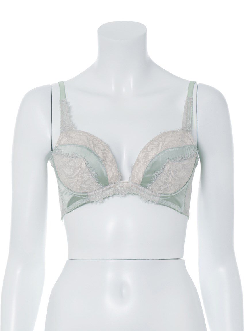 LILY BROWN Lingerie「【LILY BROWN Lingerie】サテン アイラッシュレース ブラ」|インナー|