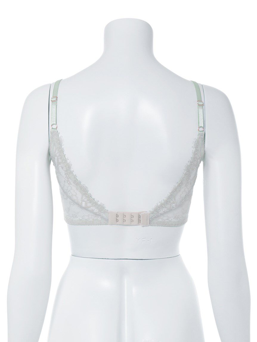 LILY BROWN Lingerie「【LILY BROWN Lingerie】サテン アイラッシュレース ブラ」|インナー|