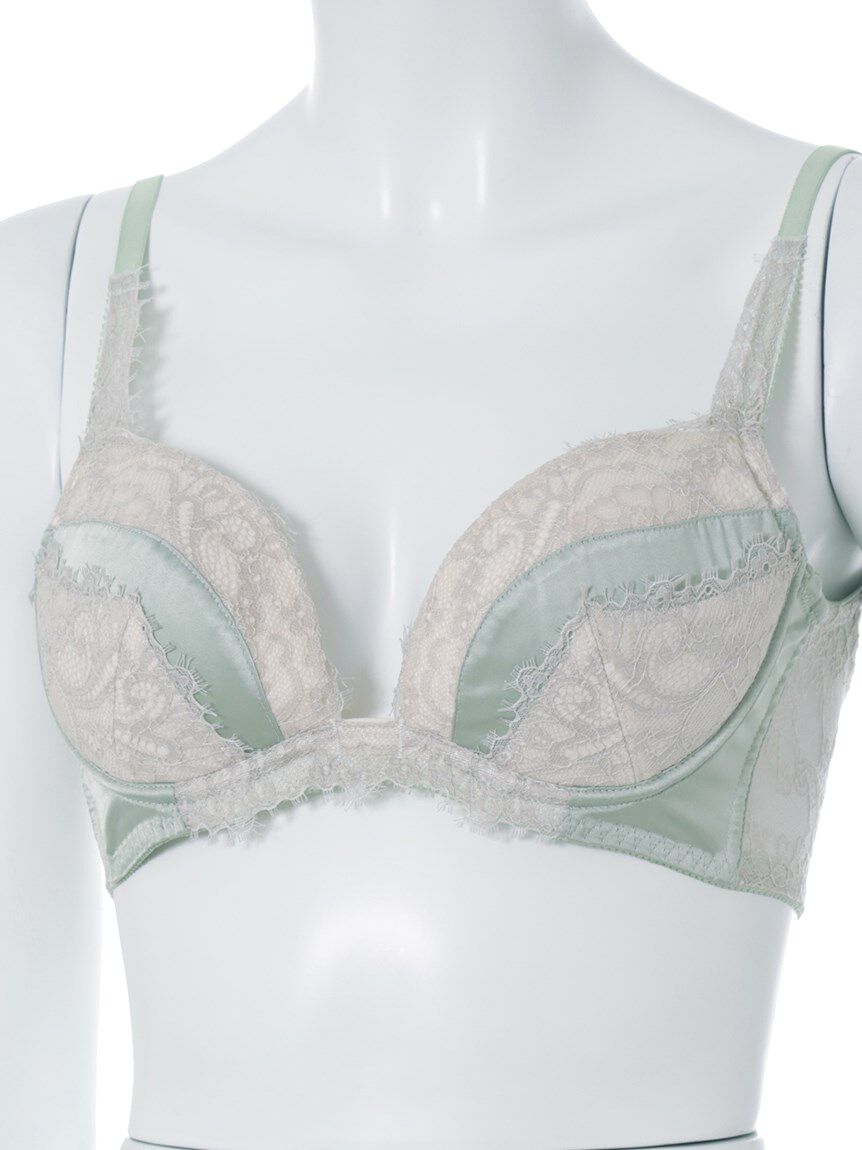 LILY BROWN Lingerie「【LILY BROWN Lingerie】サテン アイラッシュレース ブラ」|インナー|