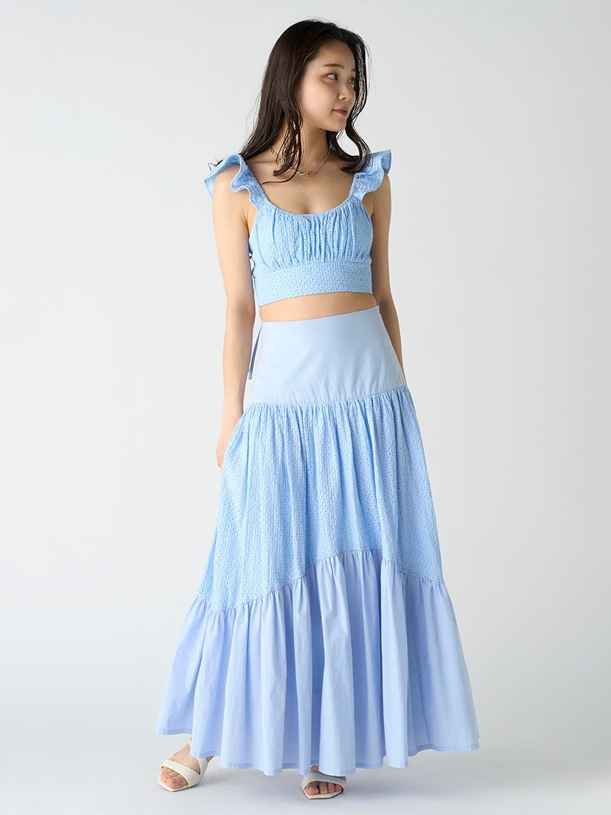 LILY BROWN Lingerie「【LILY BROWN Lingerie】コットンレースボリュームスカート」|スカート|