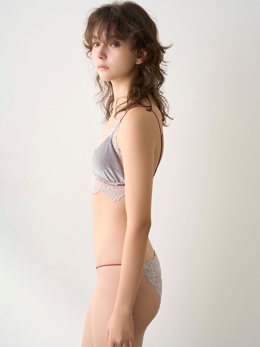 LILY BROWN Lingerie「【LILY BROWN Lingerie】ブラレットセット／ベロアマルチカラー」|インナー|