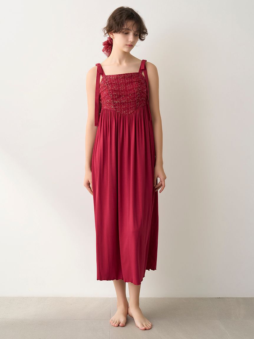 LILY BROWN Lingerie「【LILY BROWN Lingerie】ナイトブラドレス／トゥインクル」|インナー|RED