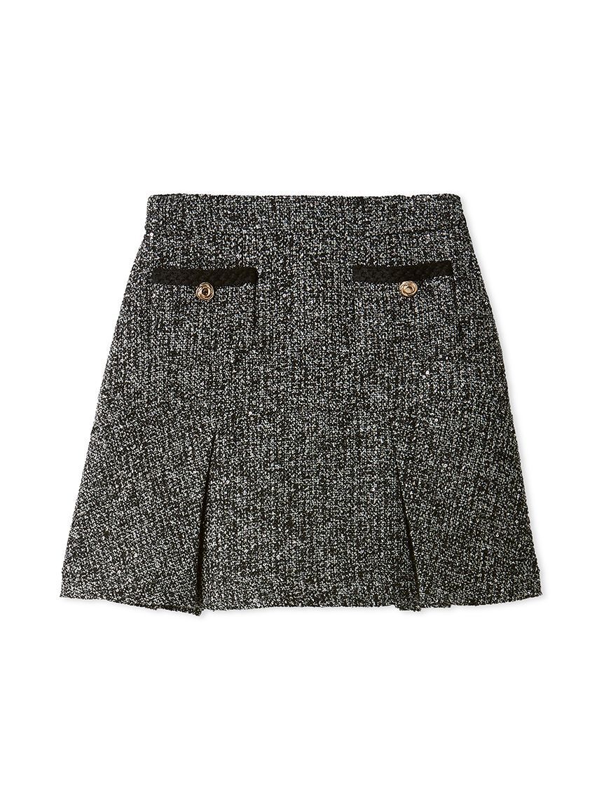 LILY BROWN「ツイードタックミニスカート」|スカート|