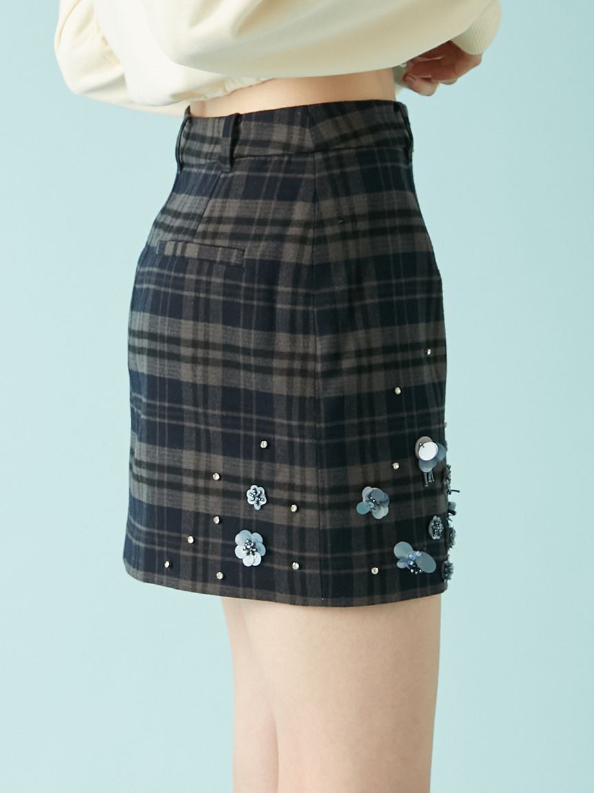 LILY BROWN「[L.B CANDY STOCK]フラワービジュースカショ―パン」|スカート|