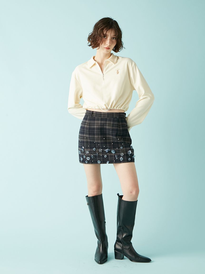 LILY BROWN「[L.B CANDY STOCK]フラワービジュースカショ―パン」|スカート|