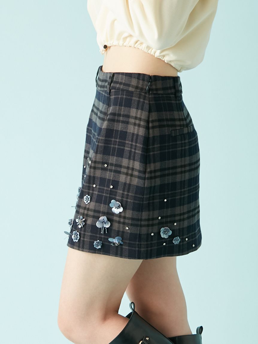 LILY BROWN「[L.B CANDY STOCK]フラワービジュースカショ―パン」|スカート|